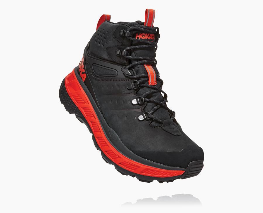 Sapatilhas Hoka One One Masculino Pretas - Stinson Mid Gore-Tex - 748-UACTDG